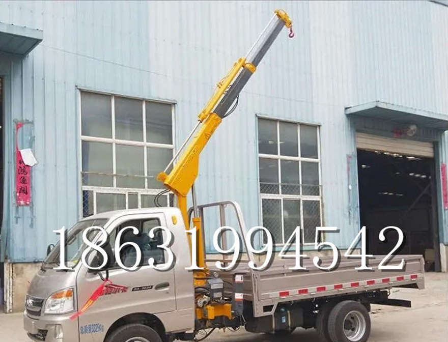 郸城县随车吊机 多功能液压伸缩吊12V液压车载吊船用小型随车吊机吊水泥搬运